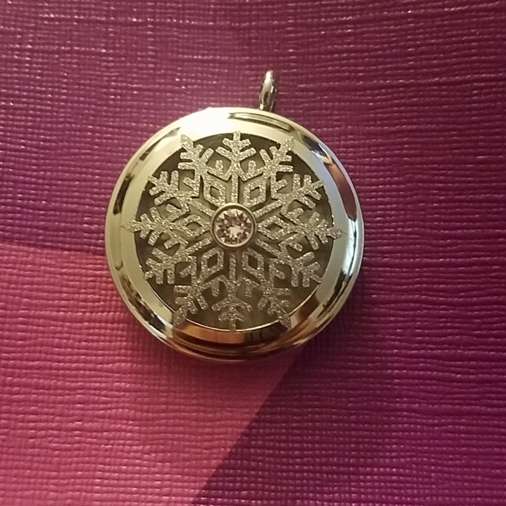 Origami owl snowflake locket